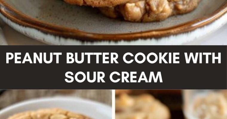 Peanut butter cookie with sour cream – Culinary Chase