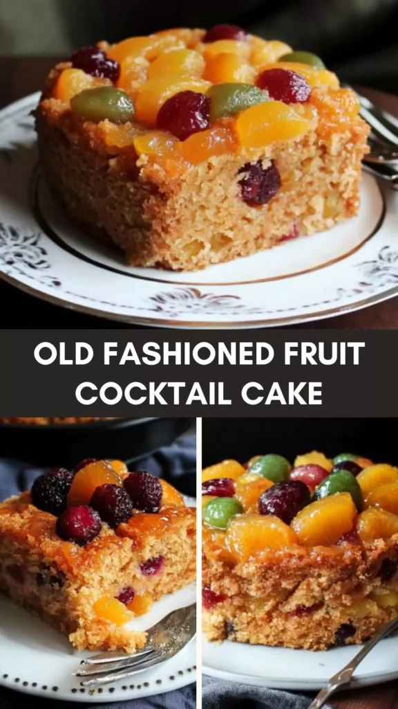 Best Old fashioned fruit cocktail cake
