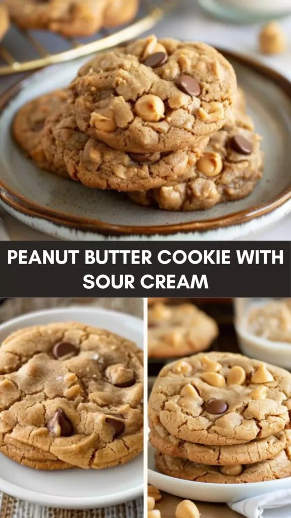 Best Peanut butter cookie with sour cream
