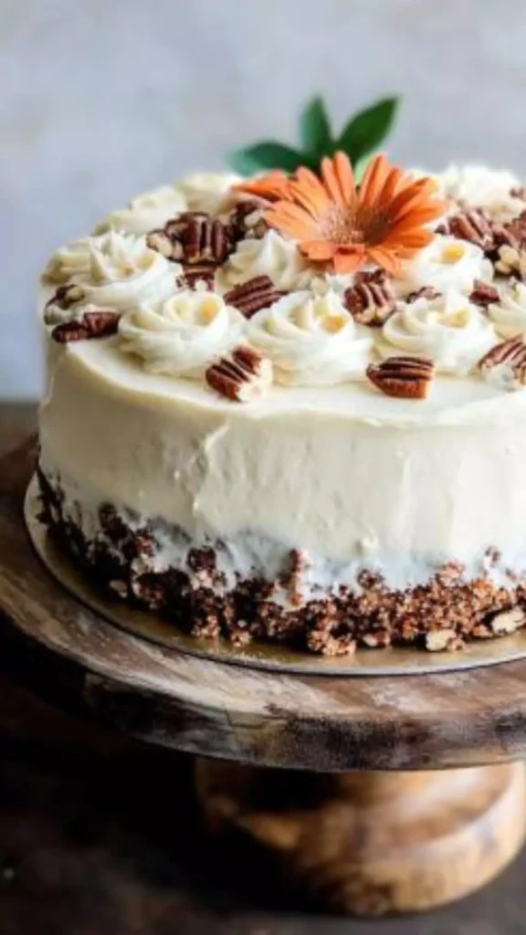 Easy Pecan Carrot Cake
