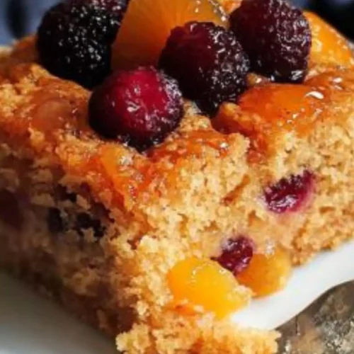 Old fashioned fruit cocktail cake