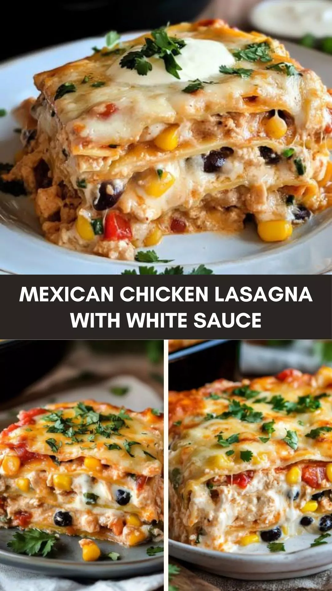 Mexican chicken lasagna with white sauce – Culinary Chase