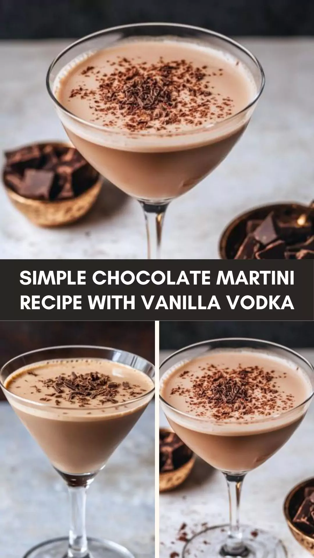 Simple Chocolate Martini Recipe With Vanilla Vodka – Culinary Chase