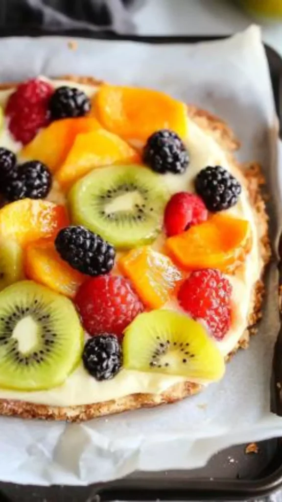 Easy Gluten-Free Fruit Fizza With Almond Flour