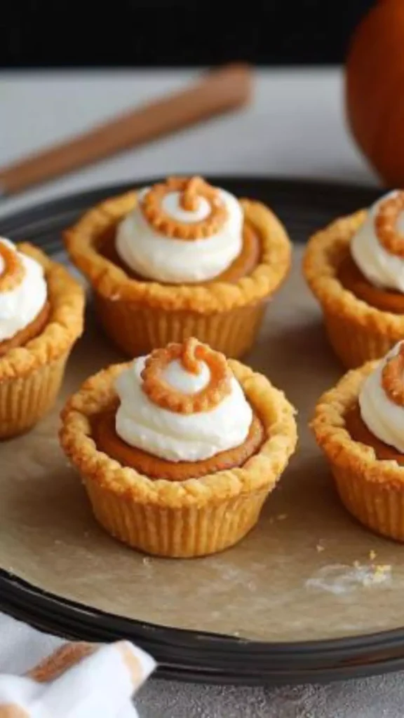 Easy Sugar Cookie Pumpkin Pie Cups
