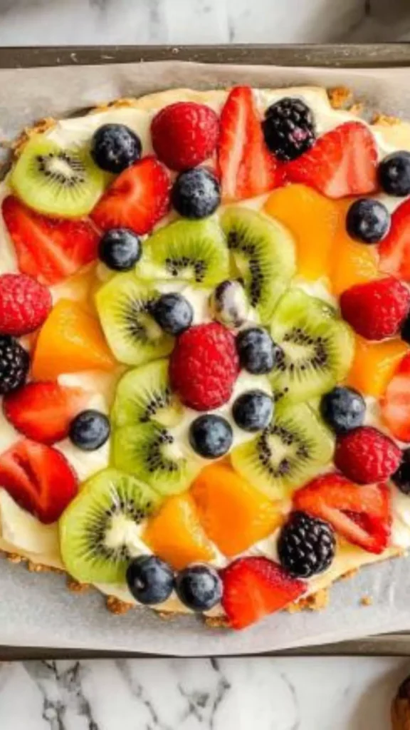 Gluten-Free Fruit Fizza With Almond Flour
