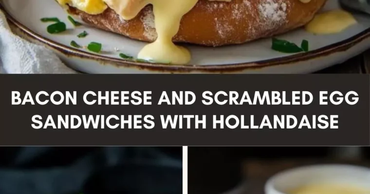 Bacon Cheese And Scrambled Egg Sandwiches With Hollandaise – Culinary Chase