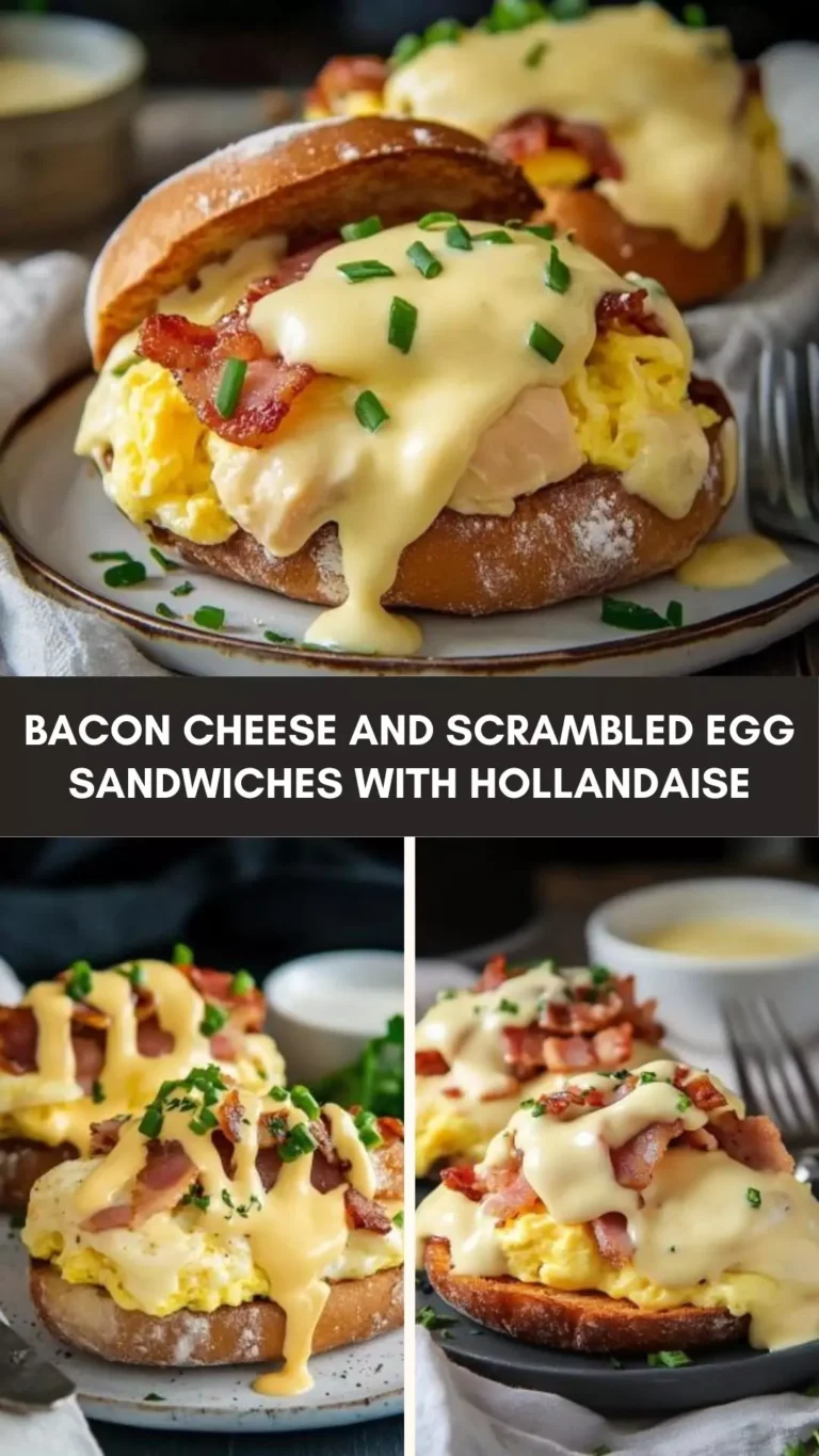 Bacon Cheese And Scrambled Egg Sandwiches With Hollandaise - Culinary Chase