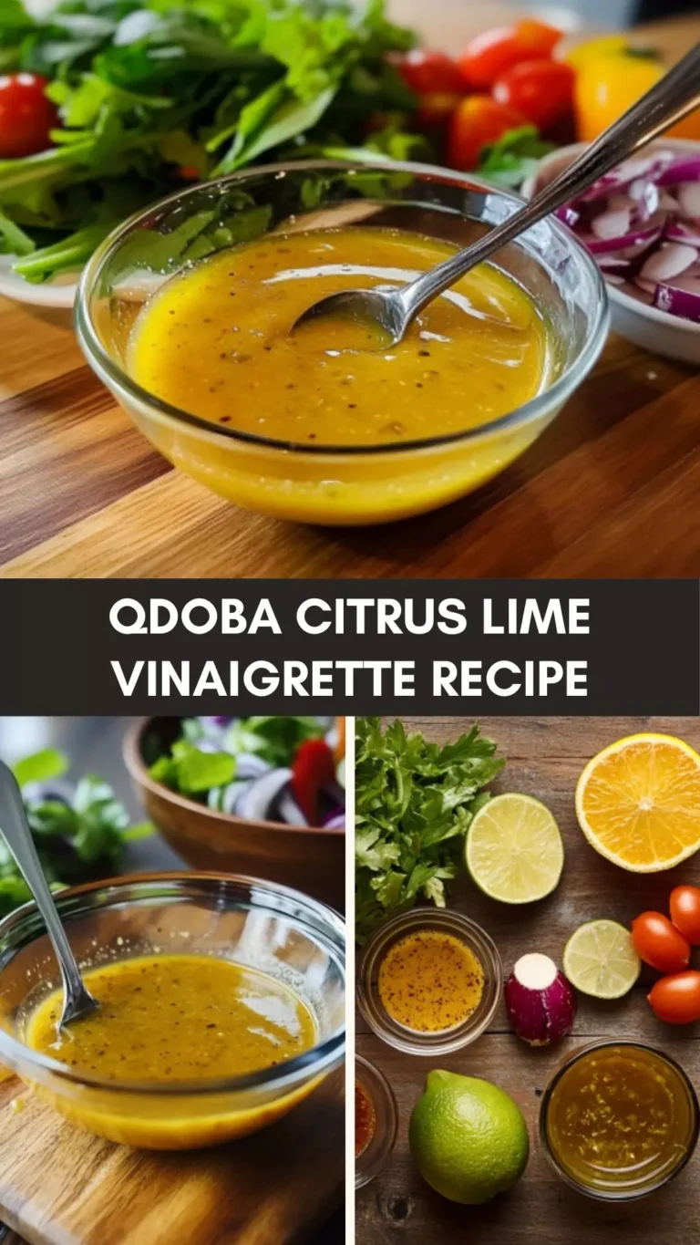 Qdoba Citrus Lime Vinaigrette Recipe - Culinary Chase