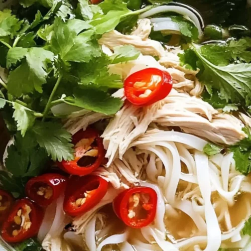 Easy Vietnamese Pho Chicken Noodle Soup Recipe