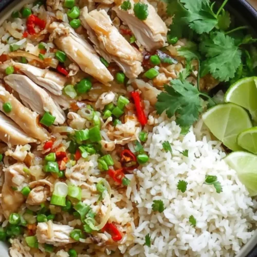 Easy One Pot Hainanese Chicken Rice