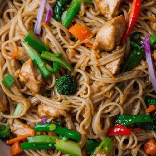 simple chicken lo mein copycat recipe