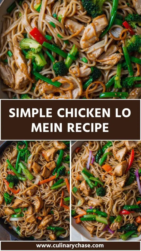 simple chicken lo mein recipe simple chicken lo mein recipe