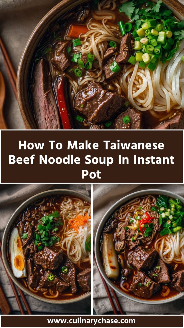 How To Make Taiwanese Beef Noodle Soup In Instant Pot – Culinary Chase