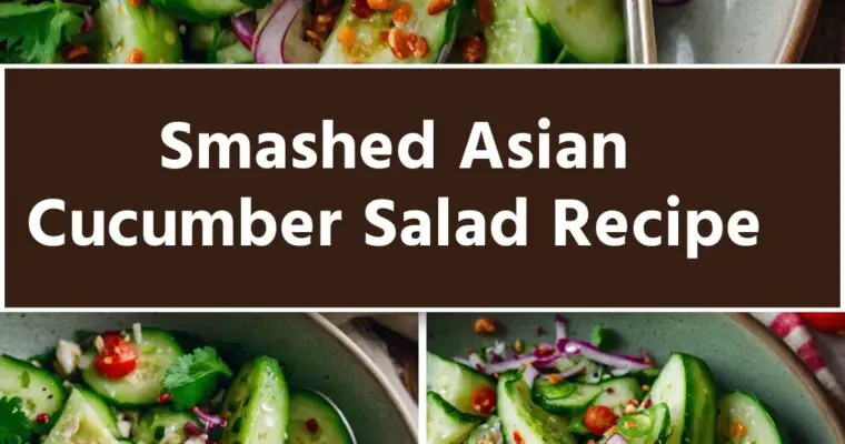 Smashed Asian Cucumber Salad Recipe – Culinary Chase