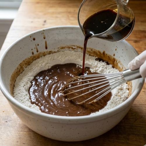 Step 3: Stir in the Liquid Ingredients Step 3: Stir in the Liquid Ingredients