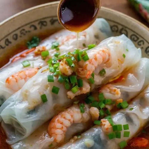 how to make shrimp rice noodle rolls cheung fun