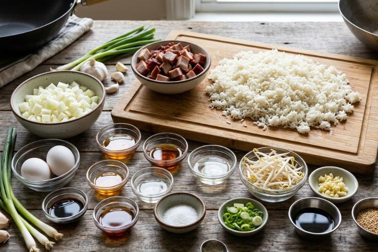 Ingredients You'll Need to Make Classic Pork Fried Rice