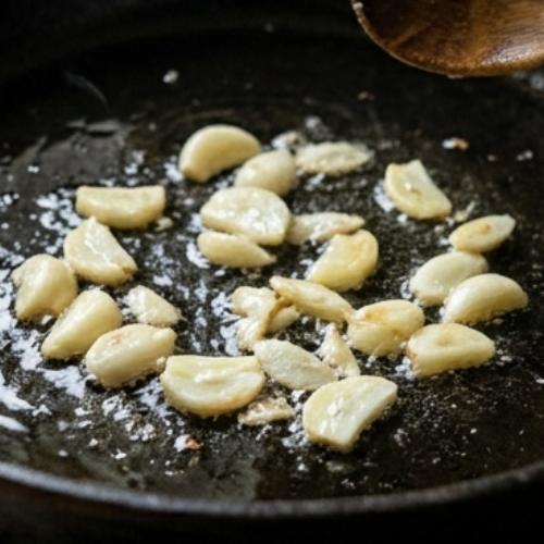 Step 2: Sauté Garlic