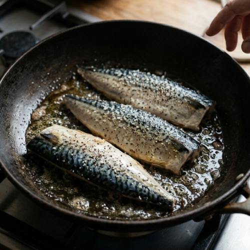 Step 4: Cook the Mackerel Step 4: Cook the Mackerel
