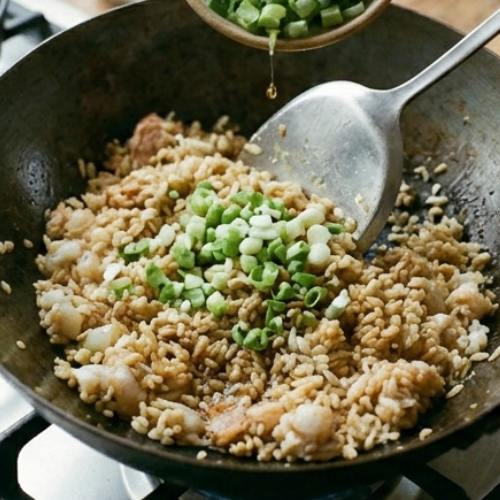 Step 7: Add Green Onions and Finish