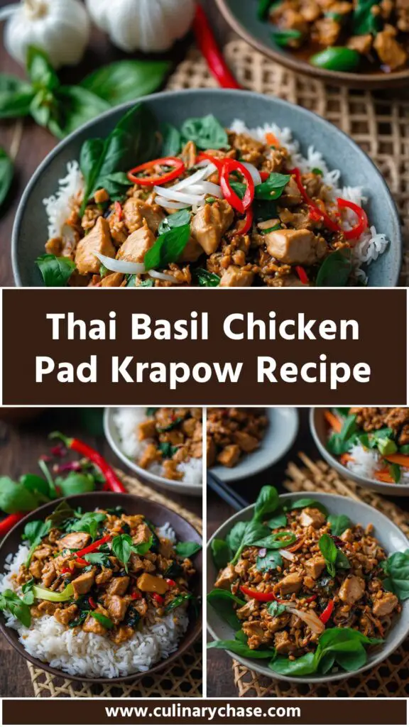 Thai Basil Chicken Pad Krapow Recipe