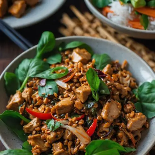 How to make Thai Basil Chicken Pad Krapow Recipe