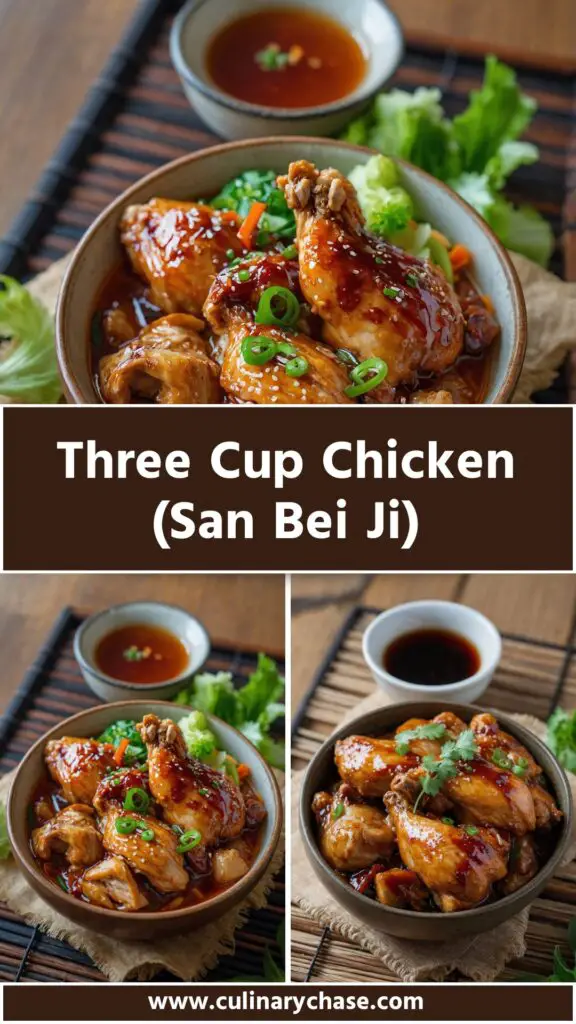 three cup chicken san bei ji
