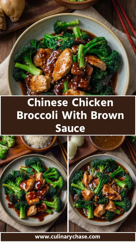 chinese chicken broccoli with brown sauce
