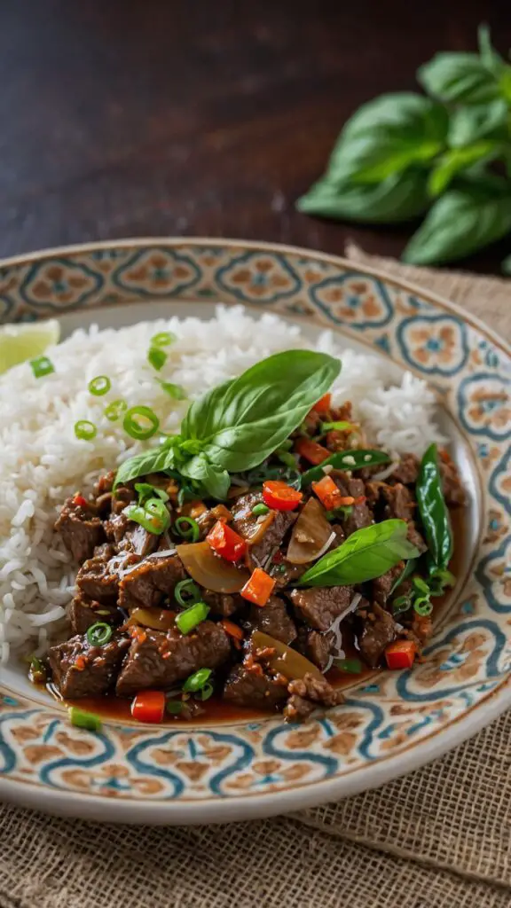 how to make thai basil beef pad gra prow Recipe