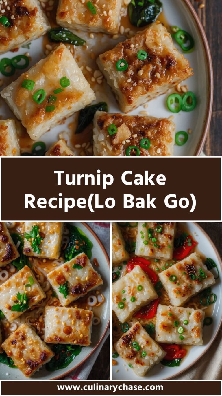 Turnip Cake Recipe(Lo Bak Go) - Culinary Chase