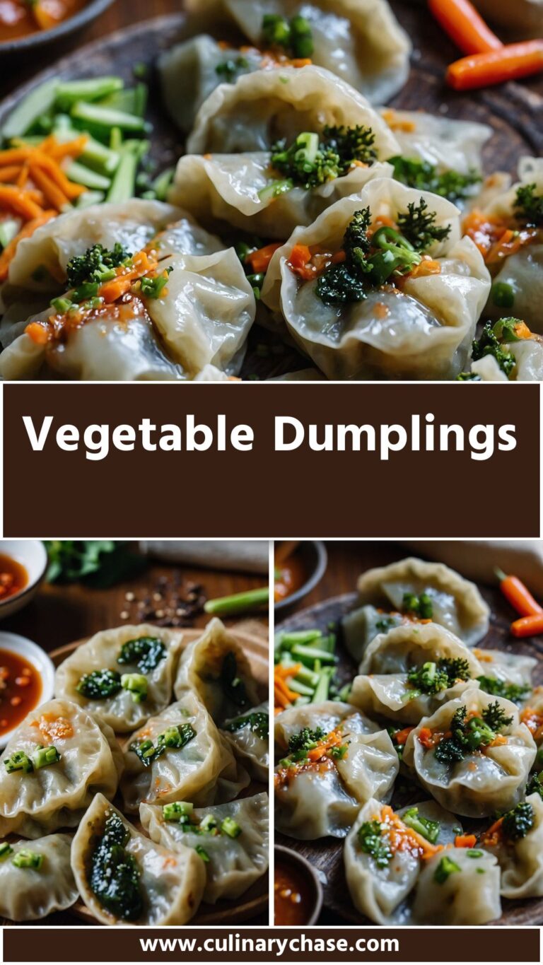Vegetable Dumplings - Culinary Chase