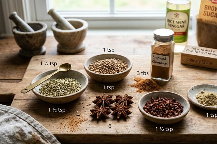 Ingredients for Making Five Spice Powder