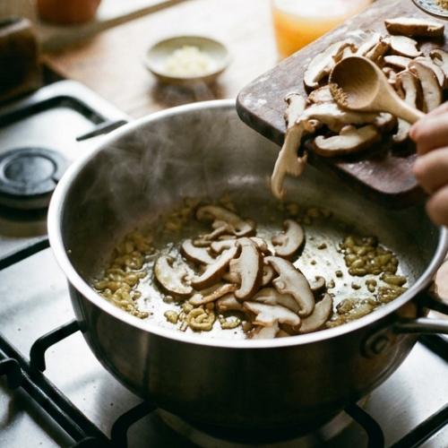 Step 3: Add Mushrooms and Sugar