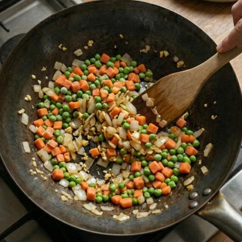 Step 4: Sauté the Vegetables