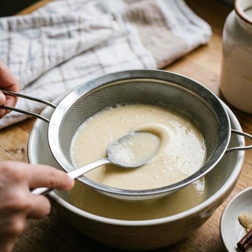 Step 5: Strain the Custard