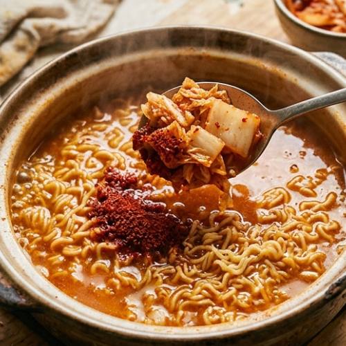 Step 6: Stir in the Kimchi