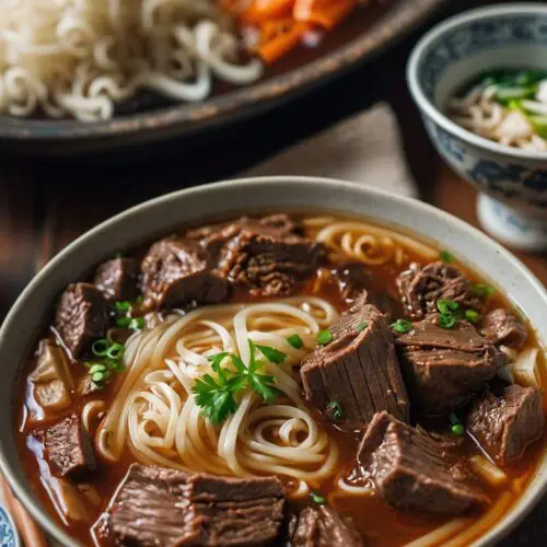 braised beef noodle soup copycat recipe