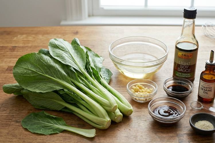 Ingredients for Yu Choy Recipe