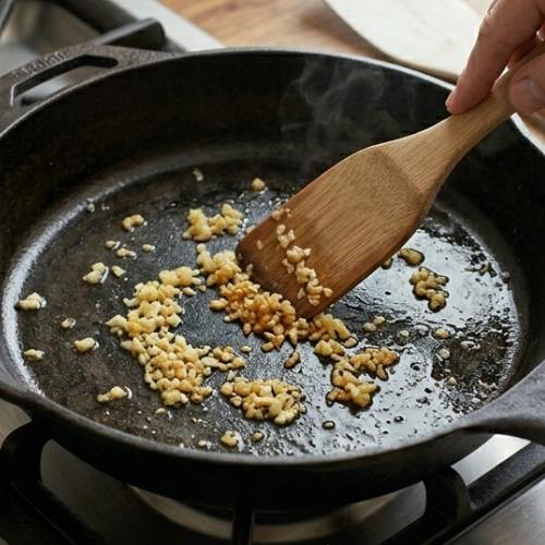 Step 3: Sauté the Garlic