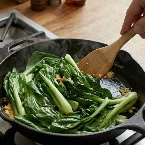 Step 4: Cook the Yu Choy