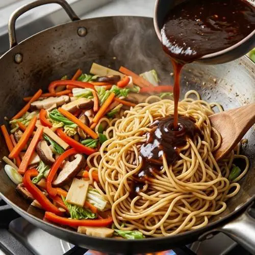 Step 6: Add Noodles and Sauce