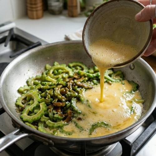 Step 6: Pour in the Eggs Step 6: Pour in the Eggs