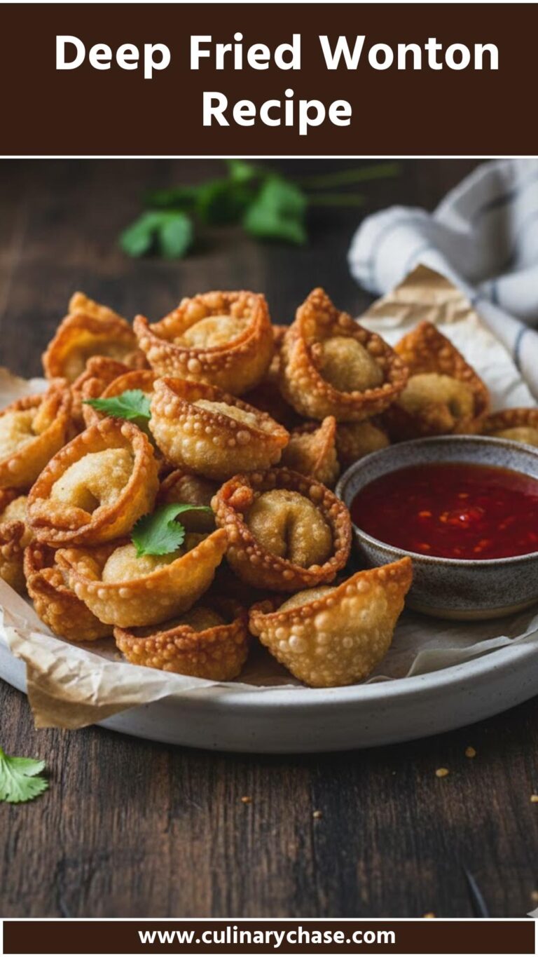 Deep Fried Wonton Recipe - Culinary Chase