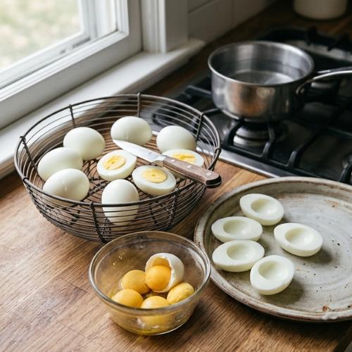 Step 1: Prepare the Hard-Boiled Eggs