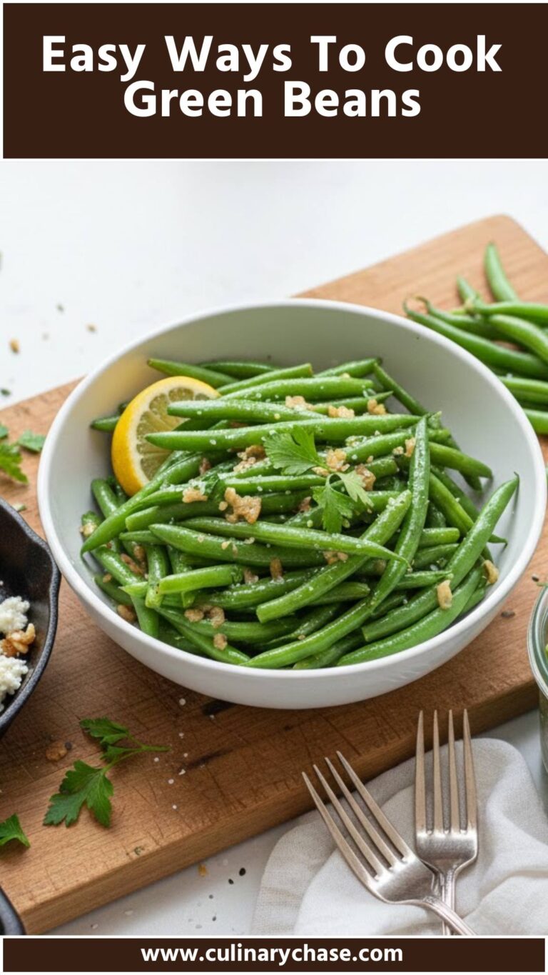 Easy Ways To Cook Green Beans - Culinary Chase