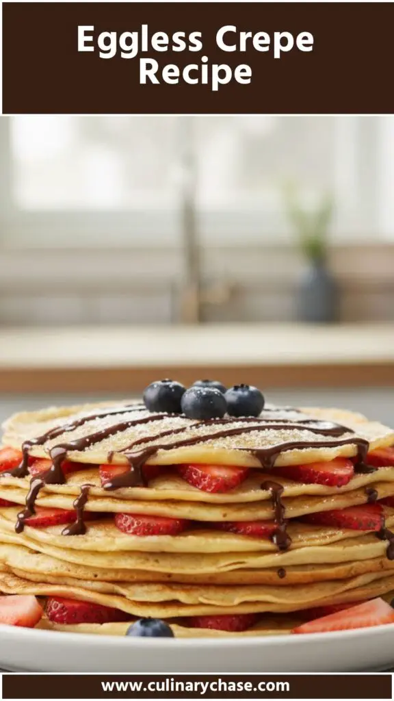 Eggless Crepe Recipe 