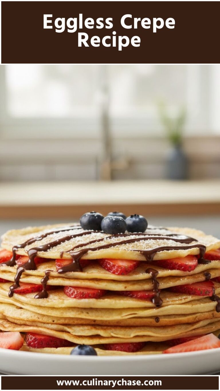 Eggless Crepe Recipe - Culinary Chase