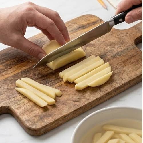 Step 1: Cut the Potatoes