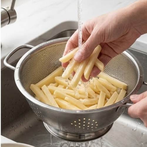 Step 2: Rinse the Potatoes